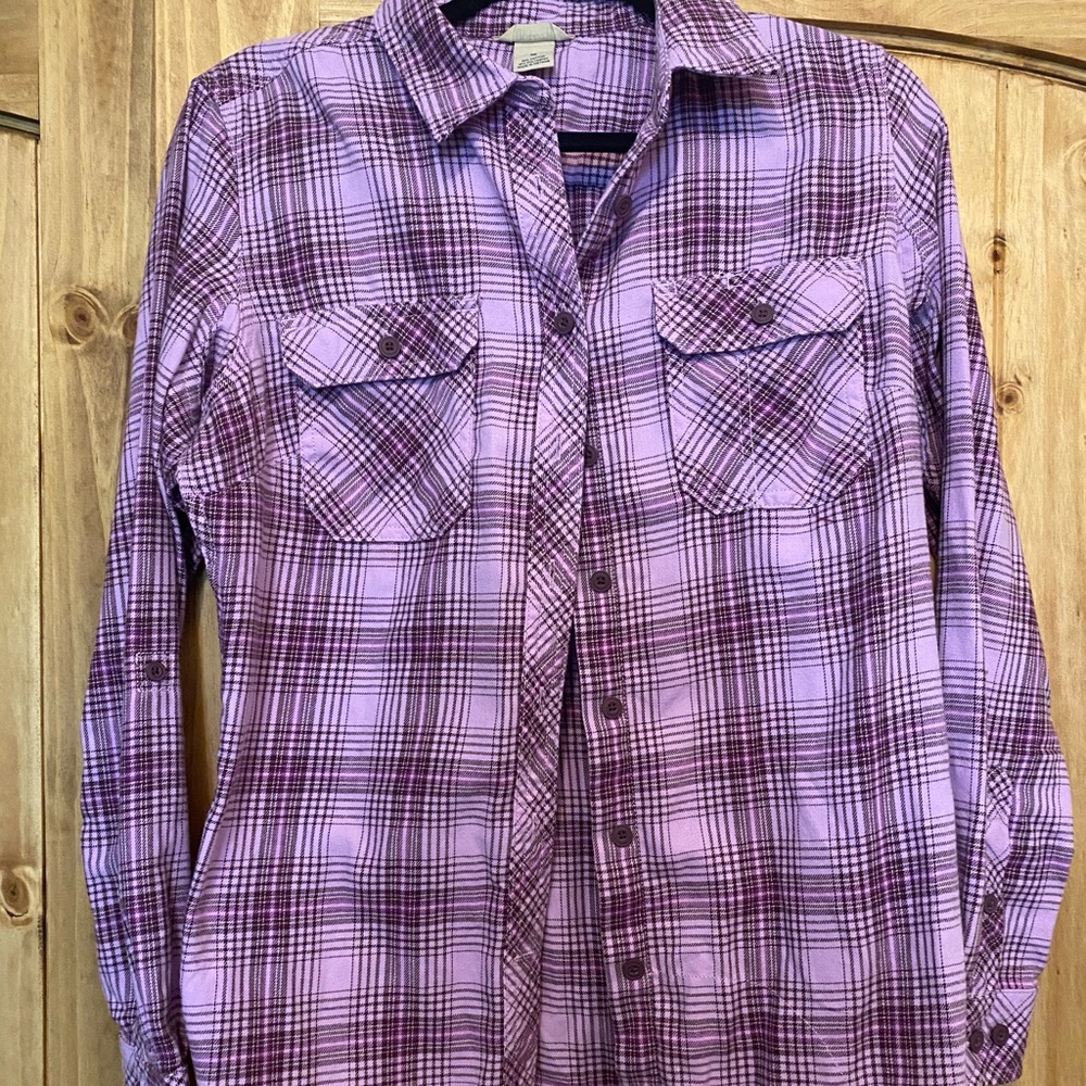 DULUTH TRADING Purple Flannel